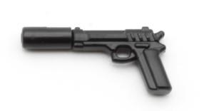 Minifig Cat M92FS Pistole mit abnehmbarem Schalldämpfer